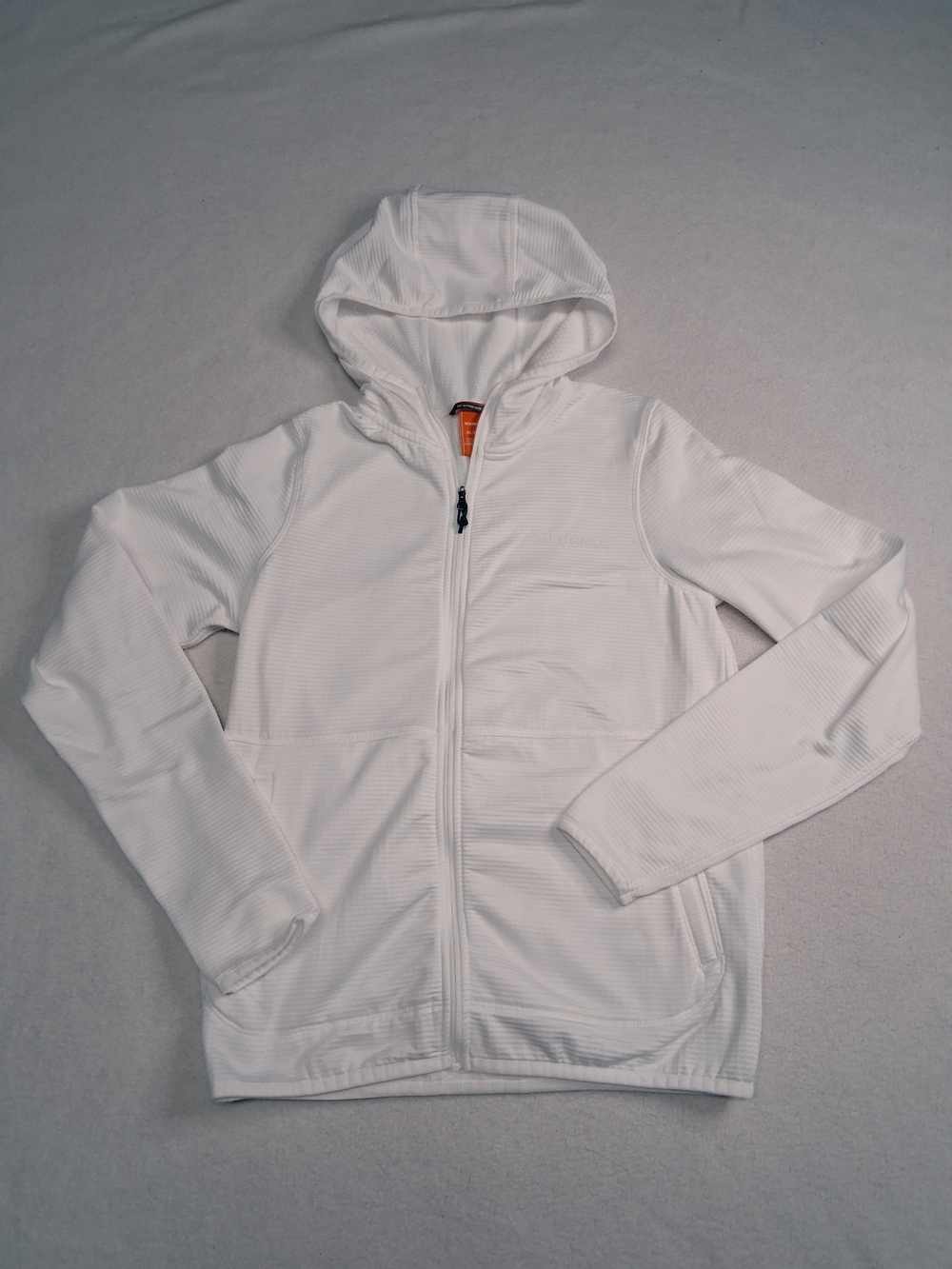 4/20$ Merrell Kids White Hooded Full-Zip Jacket